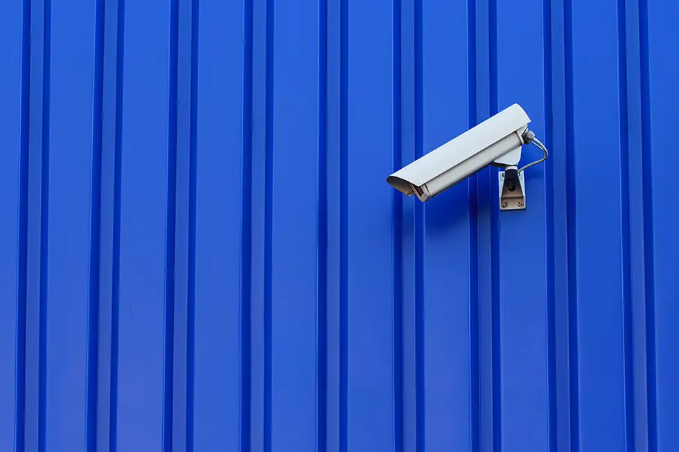 Cctv Camera Blue Background Cctv Camera Blue Background