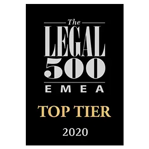 Legal 500 Emea 2020 Top Tier Firm Legal 500 Emea 2020 Top Tier Firm